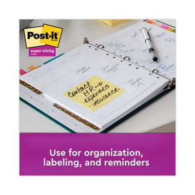 POST-IT NOTES, PADS, Canary Yellow, 3" x 3", 90-Sheet, 24 / Pack